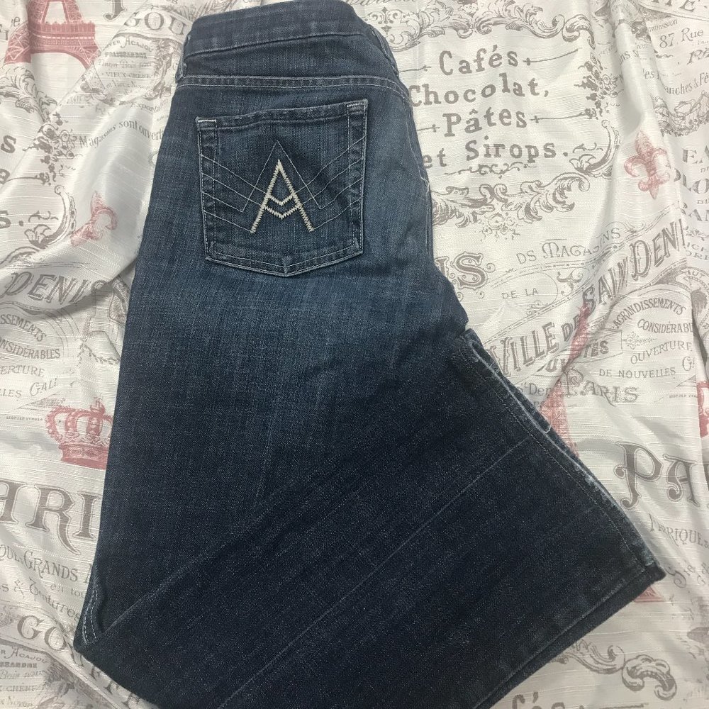 7 For All Mankind Dark Indigo Boot Cut Jeans